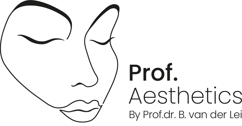 Logo Prof. Aesthetics kliniek voor ooglidcorrecties en verjonging, fillers en botox Groningen